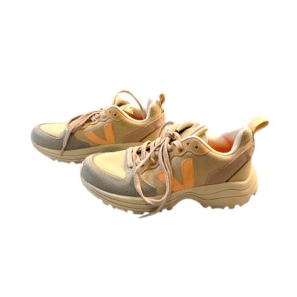 Veja Venturi Sneakers Womens 8 Almond Peach Multicolor Suede Chunky EU 39 - Picture 4 of 9
